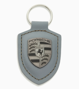 Crest Keyring Grey