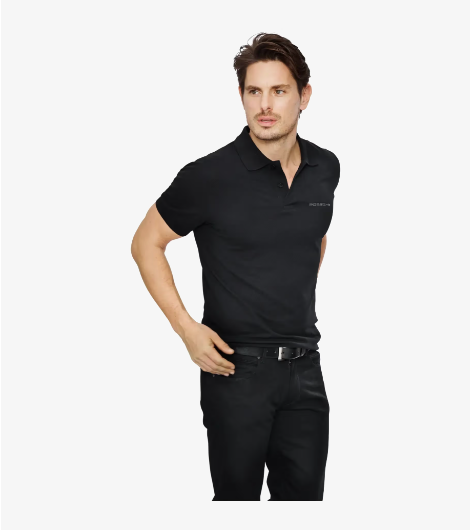 Polo Shirt Men Black M