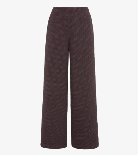 Textured Pants Women Blackberry M