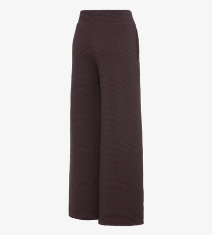 Textured Pants Women Blackberry M