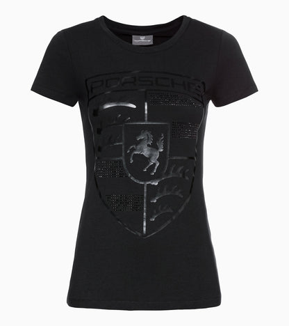 POLO NEGRO ESCUDO PORSCHE TALLA S - MUJER