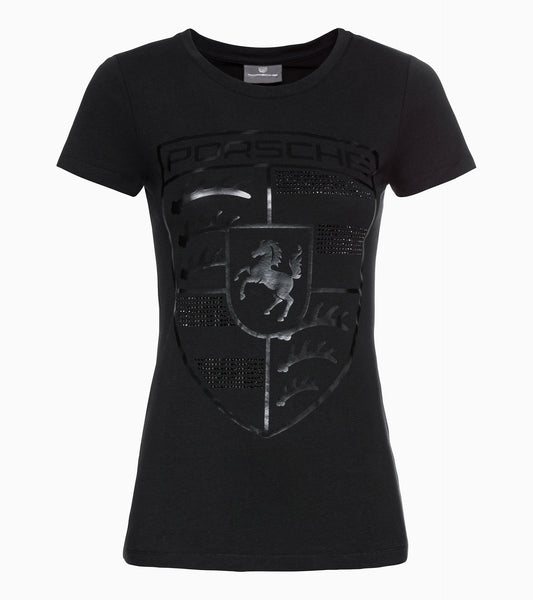 POLO NEGRO ESCUDO PORSCHE TALLA S - MUJER