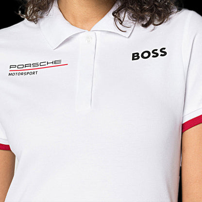 Polo con Cuello Blanco - Mujer - Porsche X Boss
