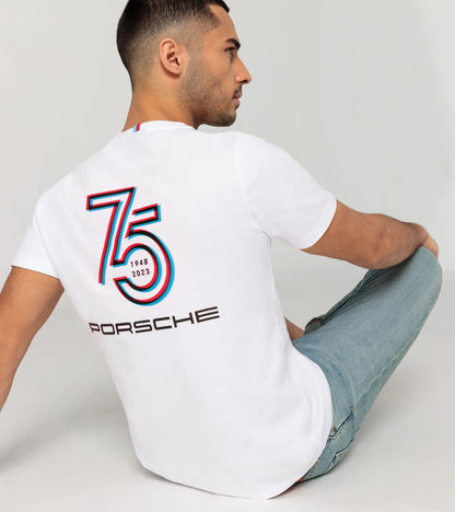 75 Y Porsche Sports Car, T-Shirt, Men, white, L
