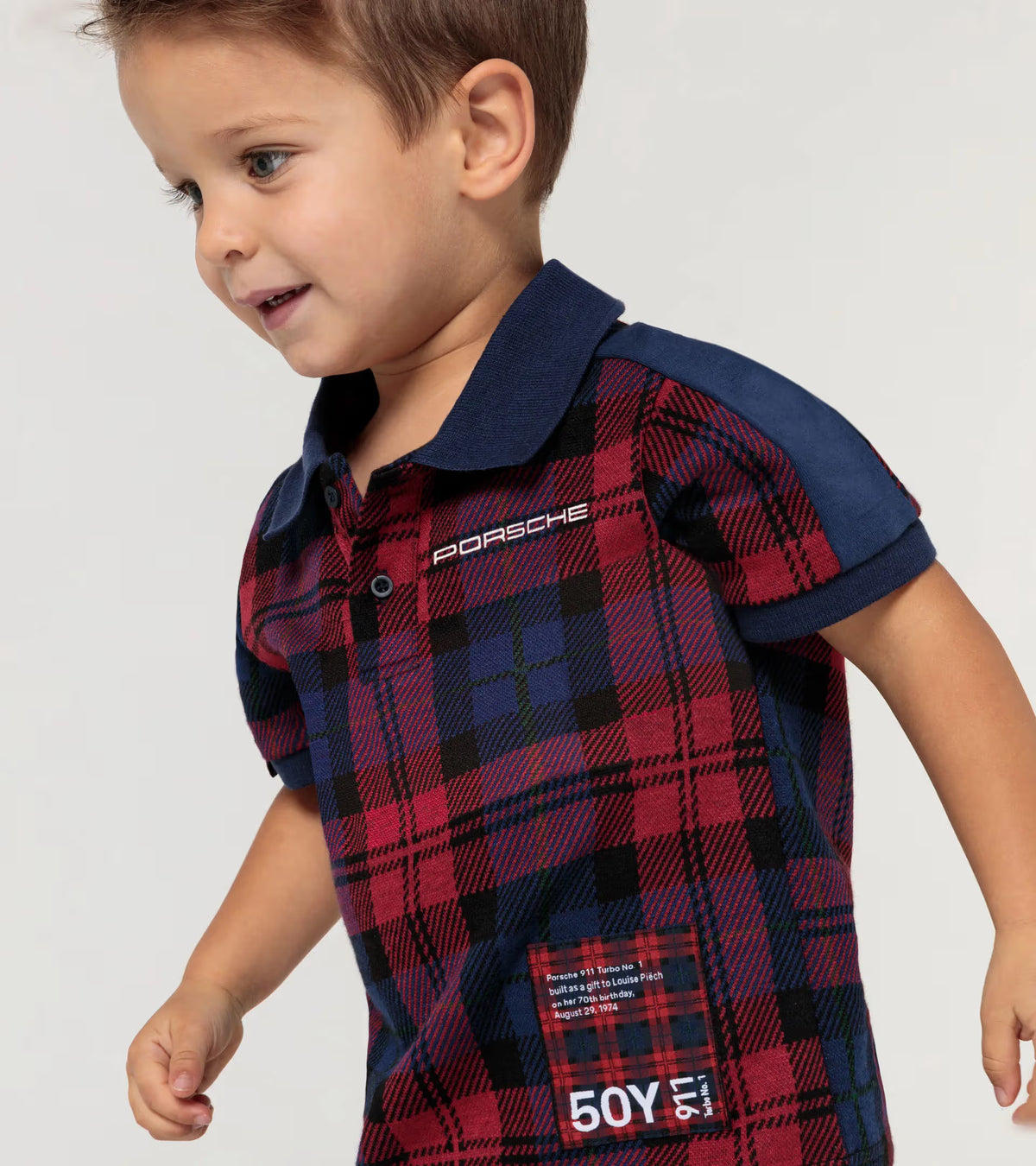 Turbo Nr. 1 Collection, Polo-Shirt Kids, red checked, 122/128