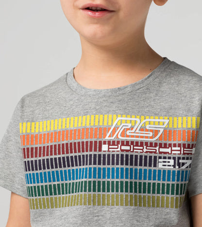 Polo para niños, gris melange, 110/116