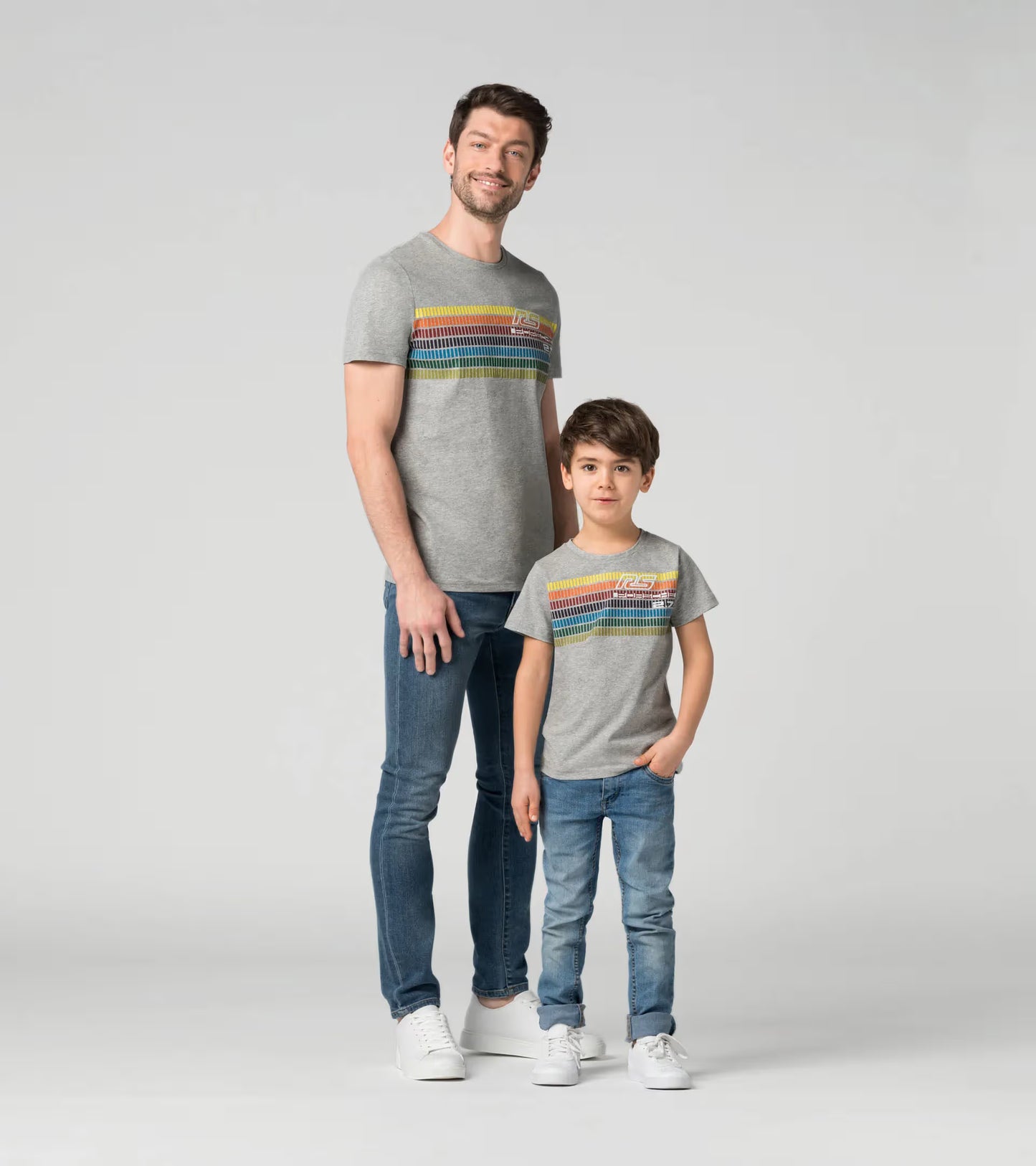 Polo para niños, gris melange, 110/116